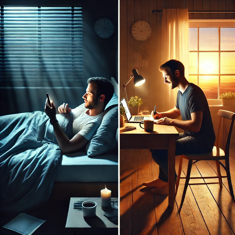 Hans' perfect morning